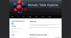 Desktop Screenshot of periodictableexplorer.com