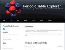 Tablet Screenshot of periodictableexplorer.com